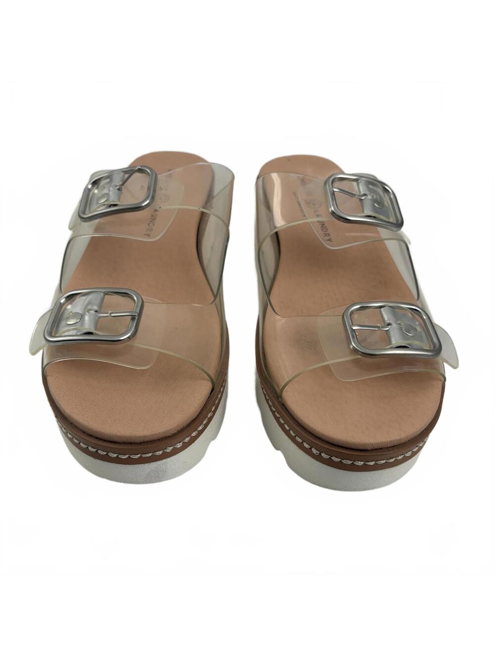 Chinese Laundry | Surfs Up Clear Strap Buckle Platform Slip On Sandal Size 10 - Picture 4 of 9